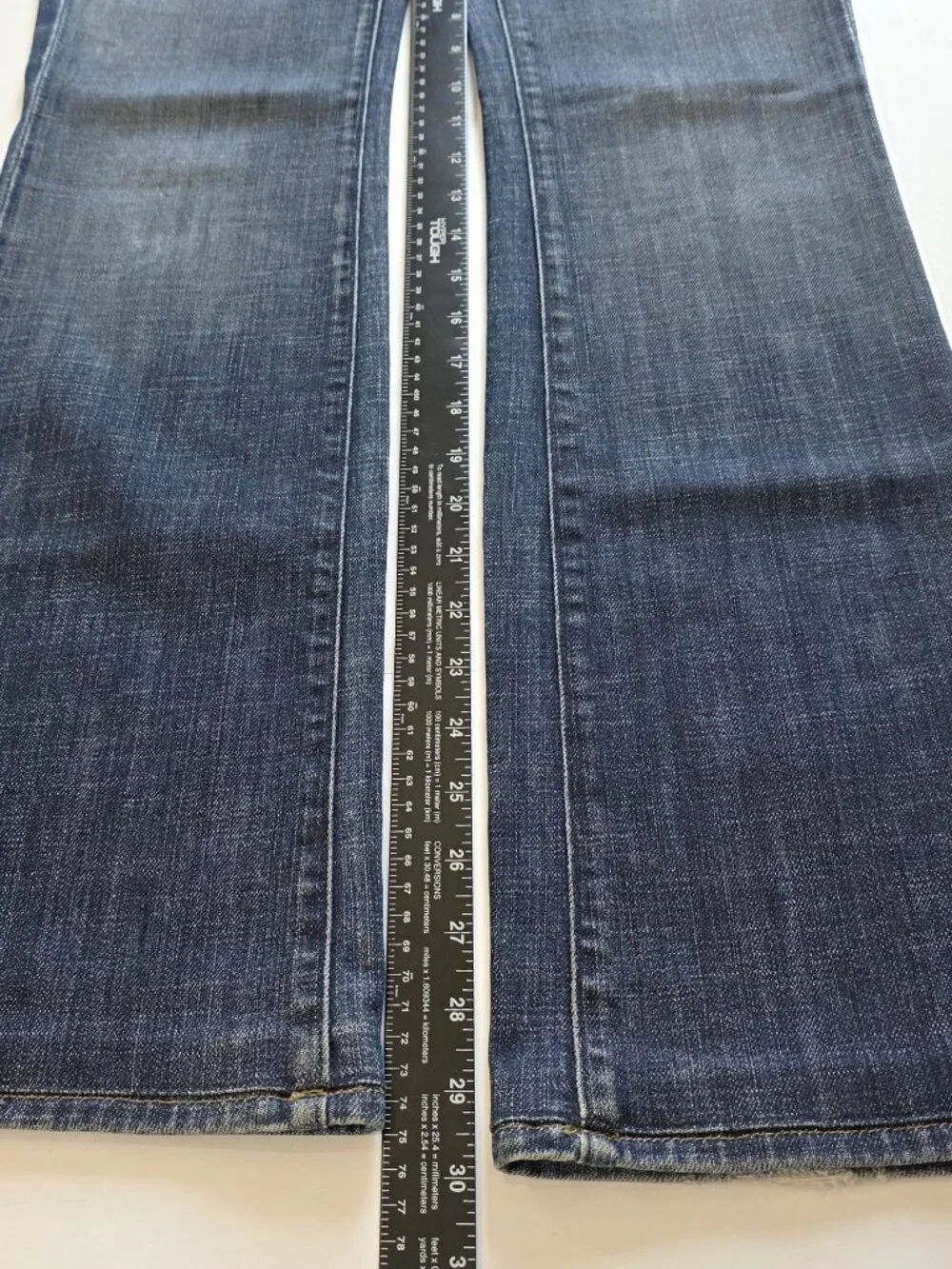 7 For All Mankind Y2K Low Rise Bootcut Jeans Size 25 Made in USA